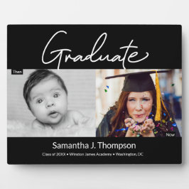 卒業生と今の写真Keepsake フォトプラーク