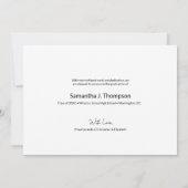 卒業生と今の高校卒業写真 案内状 (裏面)