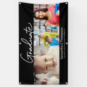 卒業生と卒業生のカスタム写真 横断幕 (縦)