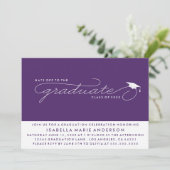 卒業生に拍手を！｜卒業式招待状 招待状 (スタンド正面)