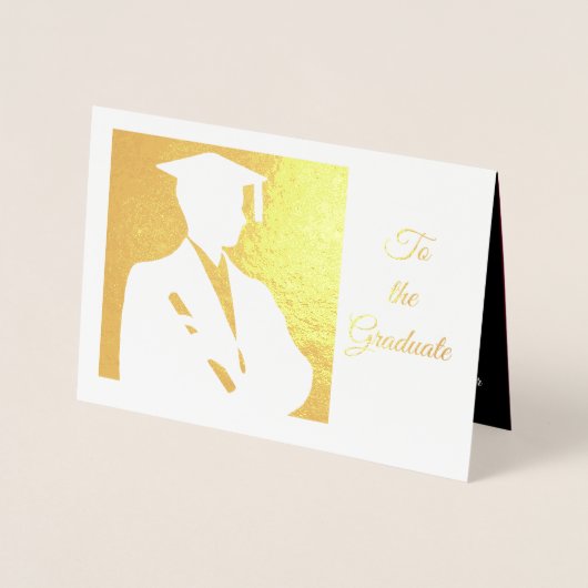 卒業生に 箔カード (正面)