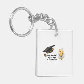 卒業生のために帽子を飛ばす キーホルダー (正面左)