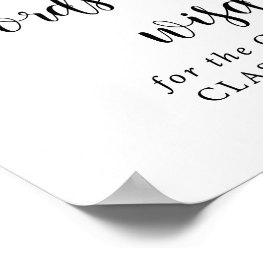 卒業生のための知恵の言葉 |卒業サイン ポスター (角)