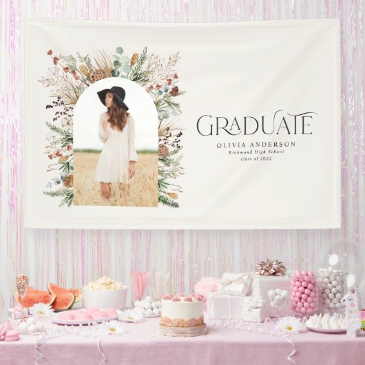 卒業生のアーチ1写真兵馬俑モダン 横断幕 (パーティー)