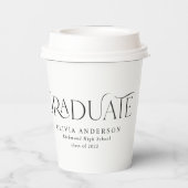 卒業生のアーチ1写真兵馬俑モダン 紙コップ (裏面)