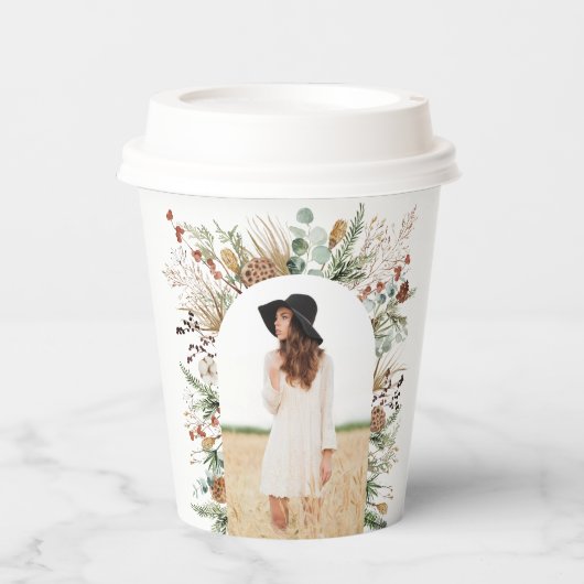 卒業生のアーチ1写真兵馬俑モダン 紙コップ (正面)