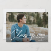 卒業生のクラス写真の卒業 招待状 (正面)