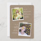 卒業生のク祝ラフトグラードパーティーへ 招待状 (裏面)