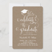 卒業生のク祝ラフトグラードパーティーへ 招待状 (正面)