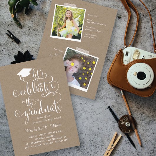 卒業生のク祝ラフトグラードパーティーへ 招待状