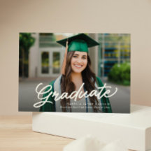 卒業生のシンプル台本2枚の写真卒業