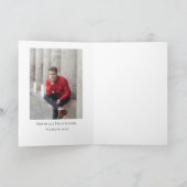 卒業生の写真ありがとう サンキューカード (内部)