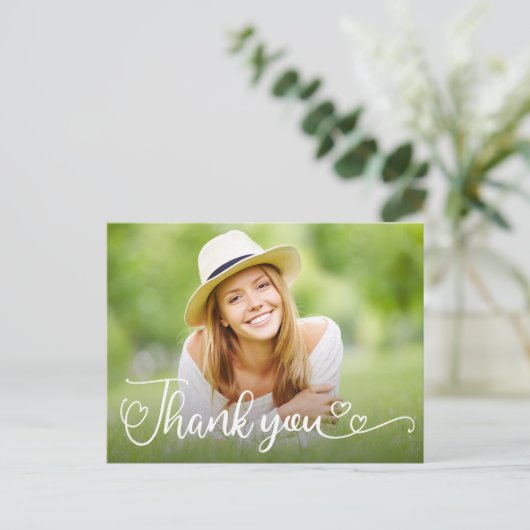 卒業生の写真ありがとう ポストカード (スタンド正面)