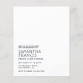 卒業生の写真を祝おう チラシ (裏面)