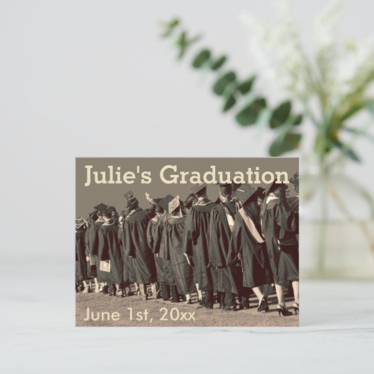 卒業生の写真ライン 案内ポストカード (スタンド正面)