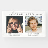 卒業生の写真合同おめでとう! 横断幕 (横)