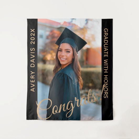 卒業生の写真 名前 年度 優秀賞 タペストリー (正面)