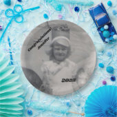 卒業生の写真 | 祝福 | 名前と年 ペーパープレート (パーティー)