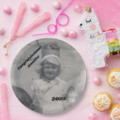 卒業生の写真 | 祝福 | 名前と年 ペーパープレート (パーティー)