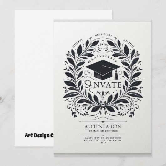 卒業生の勝利 案内状 (正面/裏面)