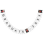 卒業生の名前と年3写真カスタム卒業 バンティングフラッグ (全)