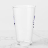卒業生の名前モノグラム紫シンプル紫ミニマルm タンブラーグラス (左)