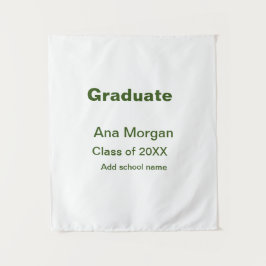 卒業生の名前 学校名 20XX年クラス シンプル タペストリー