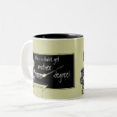 卒業生の学校 ツートーンマグカップ (正面左)