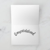 卒業生の常任卒業証書 カード (内部)