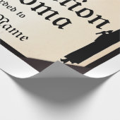 卒業生の常任卒業証書 ラッピングペーパー (角)