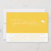 卒業生の帽子 |卒業招待状 招待状 (正面)