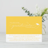 卒業生の帽子 |卒業招待状 招待状 (スタンド正面)