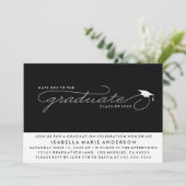 卒業生の帽子 |卒業招待状 招待状 (スタンド正面)