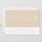 卒業生の帽子 |卒業招待状 招待状 (正面)