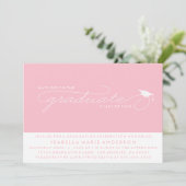 卒業生の帽子 |卒業招待状 招待状 (スタンド正面)