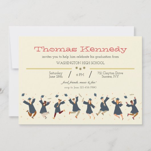 卒業生の幸福 招待状 (正面)