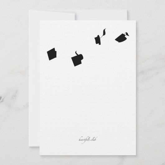 卒業生の招待状 招待状 (裏面)