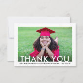 卒業生の新しい住所2写真ありがとう卒業 サンキューカード (正面)