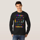 卒業生の最後の日の幸せおもしろい Tシャツ (正面フル)