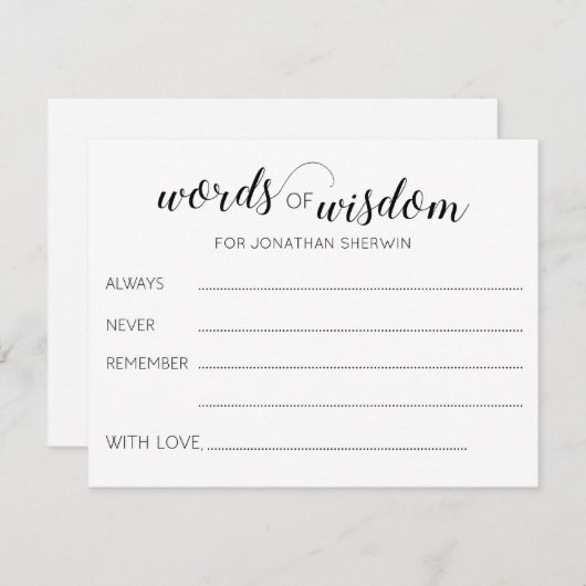 卒業生の知恵のアドバイス (正面/裏面)