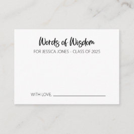 卒業生の知恵アドバイスカードの言葉 アドバイスカード