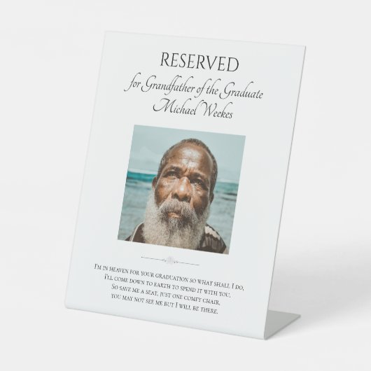 卒業生の祖父救写真記念館 台座サイン (正面)