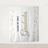 卒業生の背景(ゴールドホワイトクラス) タペストリー (正面)