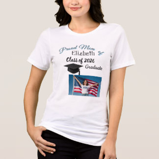 卒業生の自慢のママ オリジナル写真Tシャツ トライブレンドＴシャツ