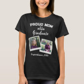 卒業生の自慢のママ 2枚の写真フレーム Tシャツ (正面)