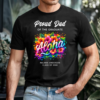 「卒業生の誇りある父」アロハ 卒業 Tシャツ