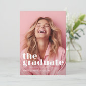 卒業生はっきりした脚本2枚の写真卒業 案内状 (スタンド正面)