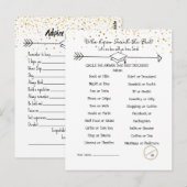 卒業生へのアドバイス＆あなたはどれだけ知っている？　両面カード ポストカード (正面/裏面)