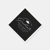 卒業生への白黒の応援 スタンダードカクテルナプキン (角)