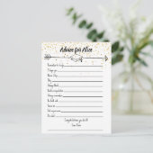 卒業生への賢明な言葉のノートカード ポストカード (スタンド正面)